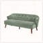 Canapé Mid-Century 3 places avec dossier capitonné et tissu moelleux-171335198