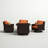 Fionnula 5-Piece Rattan Seating Group With Sunbrella® Cushion Covers-19504883