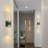 Modern Crystal Wall Sconces With Bubble Led Bathroom Light Fixture（2 Pack）-721256359