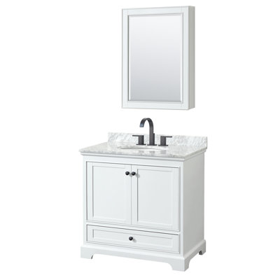 Ensemble de meuble-lavabo simple 36 "avec miroir Deborah