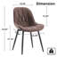 Chaise d'appoint rembourrée en similicuir Chardee-1647928890