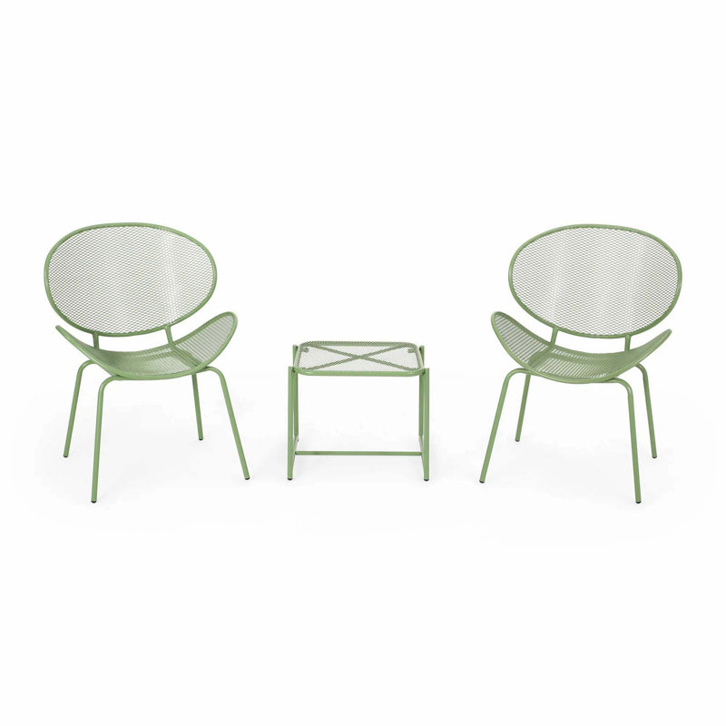 Elba 3-Piece Chat Set, Green