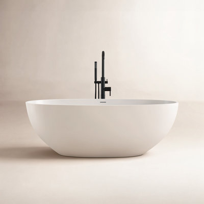 Forma 61" Solid Surface Soaking Bathtub