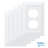 Classic Architecture Antimicrobial 1-Gang Duplex Wall Plate