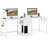 79-Inch Two Person Computer Desk With Drawers And Storage Shelves (Not Including Chair)-926972802