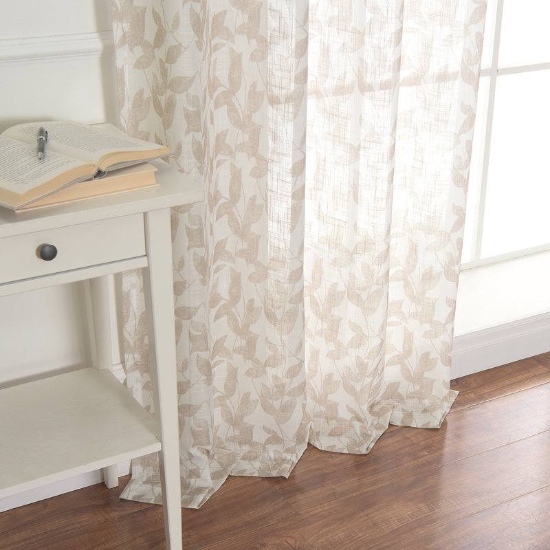 Semi Sheer Curtain Panel Pair