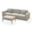 Ensemble de patio modulaire moderne Tomczyk 4 pièces, 2 fauteuils + chaise sans accoudoirs + table basse, tissu résistant aux intempéries et aux UV, aucun assemblage requis-2074630232-2074630236