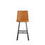 Ensemble de tabourets de bar ergonomiques avec repose-pieds - Structure en métal robuste pour sièges à hauteur de comptoir-1323601761