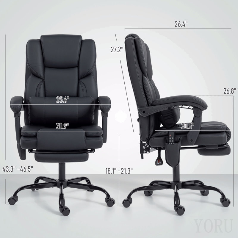 Faux Leather Massage Desk Chair, Office Chair, Reclining Chair