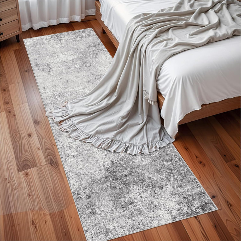 Tapis de couloir lavable - Tapis moderne résistant aux taches pour la lessive, Tapis de couloir 3 pi x 8 pi