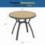 Table de salle à manger d'extérieur 35,4 po