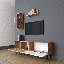 140 cm W TV Stand with 3 Cabinets for TVs up to 75", Manufactured Wood-211551061