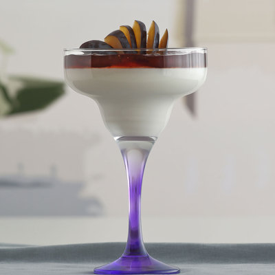Ensemble de 6 verres à margarita colorés