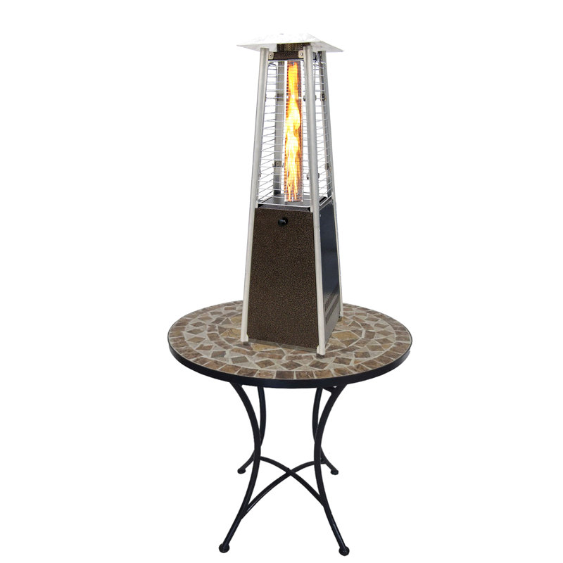 11000 Propane Tabletop Patio Heater, Golden Hammered