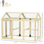 Grand poulailler en bois, pour 1 à 3 poulets, ferme extérieure, conception combinable, avec perchoirs et portes, peinture de revêtement