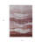 3' X 5' Blush And Brown Abstract Washable Indoor Outdoor Area Rug