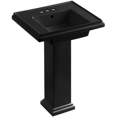 Tresham Fireclay Pedestal Bathroom Sink
