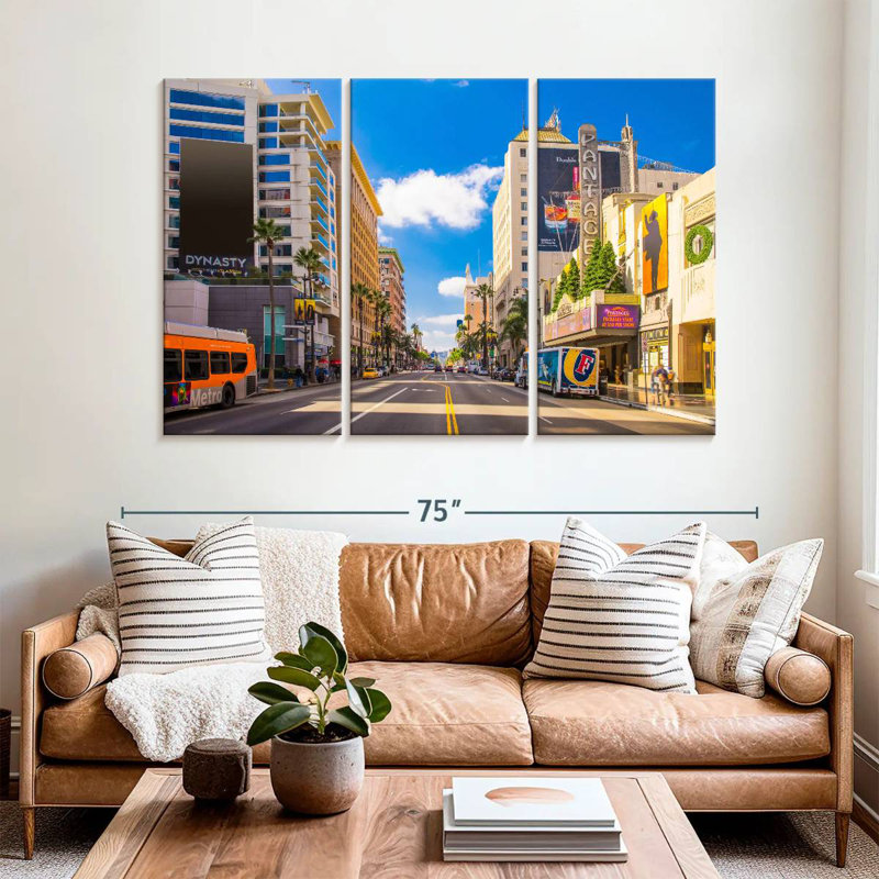 LA Hollywood Boulevard, H 42 po x l 65 po