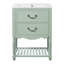 Meuble-lavabo de 24 po avec tablettes ouvertes et deux tiroirs-1906412676