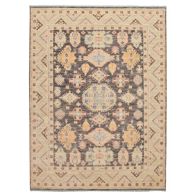 Tapis unique gris Oushak 9 pi 0 po x 11 pi 11 po One Of A Kind