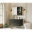 24 x 36 Inch LED Lighted Bathroom Medicine Mirror Cabinet,Black Wall-Mounted Medicine Cabinet, Easy to Install Aluminum Cabinet-2095548454