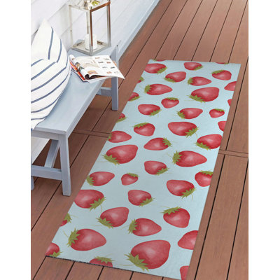 Tapis d'extérieur Summer Strawberries