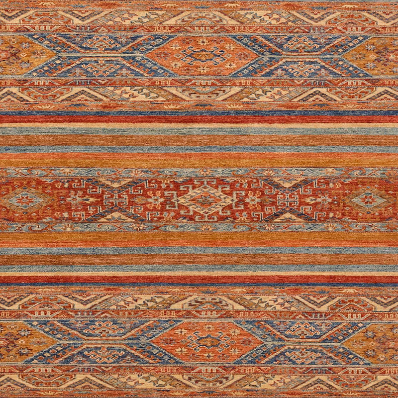 Tapis abstrait moderne 2862, Carré 6 pi