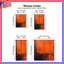 Rideaux orange obscurcissant et obscurcissant - 2 panneaux-841326725-841326745
