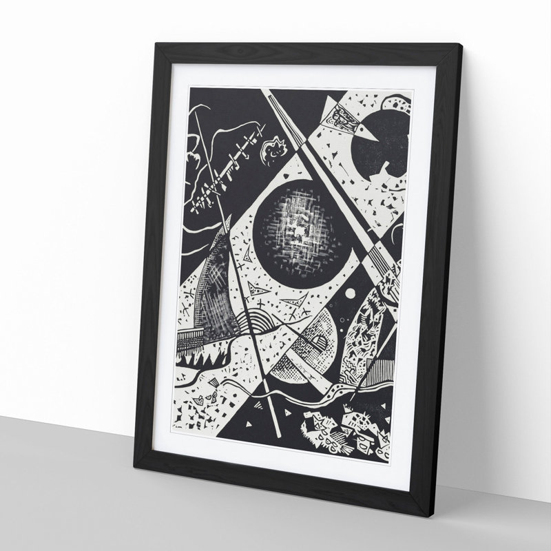 Small Worlds VI by Wassily Kandinsky - Single Picture Frame Print on Wood, Black Framed, 36cm H x 27cm W x 2cm D