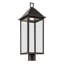 25" 1-Light Outdoor DarkSky Post Light with Clear Glass-115680987