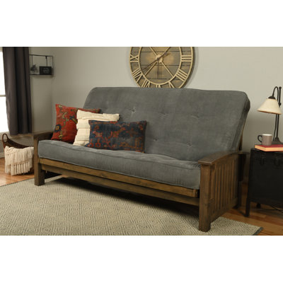 Stratford Queen 87'' Upholstered Futon And Mattress