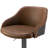 Buker Swivel Upholstered Adjustable Height Counter Stool