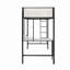Lit mezzanine avec bureau et tablettes-352110982