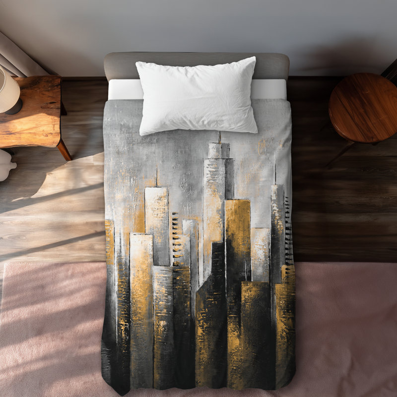 Abstract skyline Building Abstract Duvet Cover | Home Decor, Twin Duvet Cover