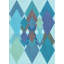 Tapis 100% à motifs lavables à la machine 2989WWS-Pat1107-LBLU-1932803497