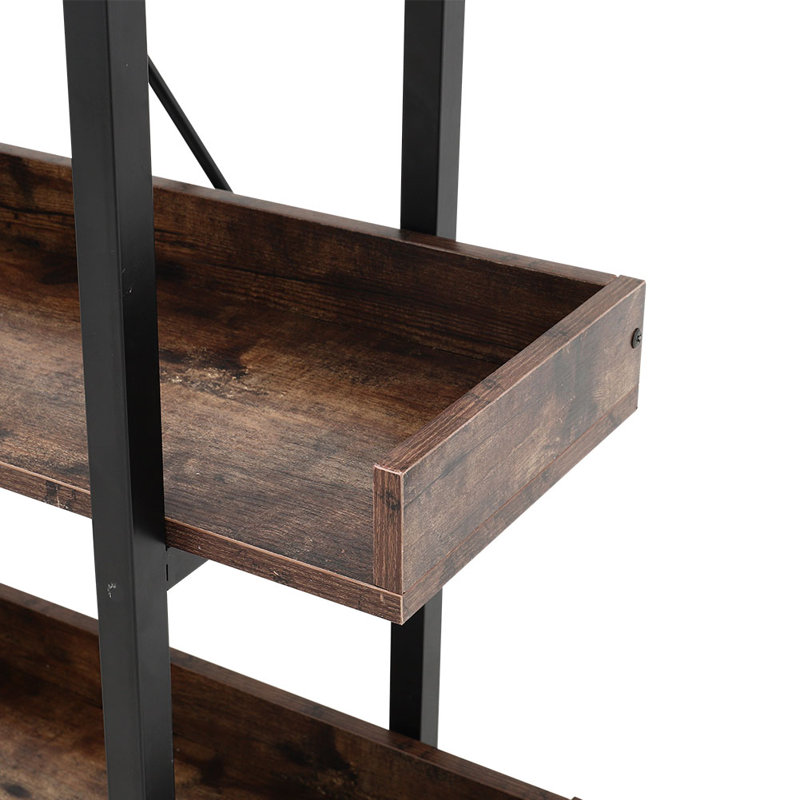 5-Tier Bookcase Storage Rack Standing Shelf