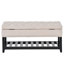 Banc de rangement en bois massif Radwa-1828185656