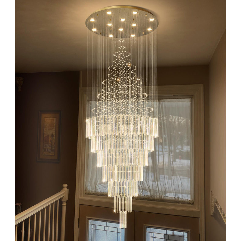 Lustre Glam, Doré, 118" H x 31.5" W x 31.5" D