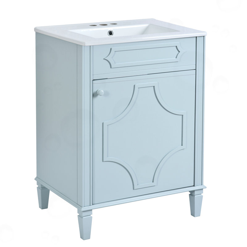 Meuble-lavabo avec tablette réglable en hauteur