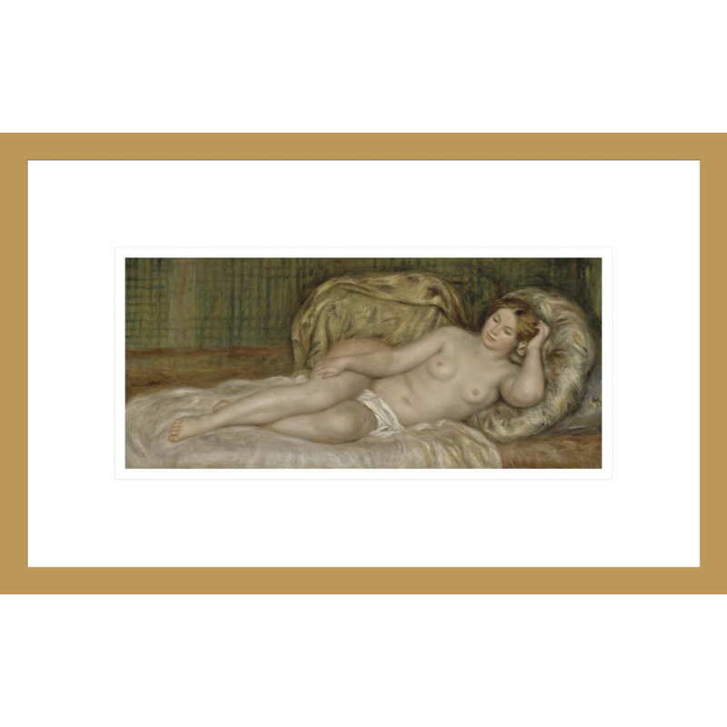 «Large Nude» par Pierre-Auguste Renoir, impression giclée sur cadre, H 10,64 po x l 16,75 po