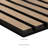 SereniSlats Canvas 120 in. x 9.5 in. 3D Fluted Wood Slat Acoustic Sound Absorbing Wall Paneling-124325782
