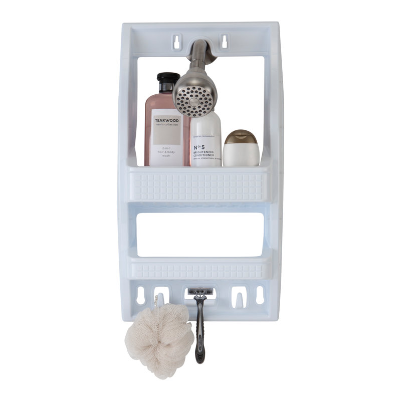 Hanging Shower Caddy, White