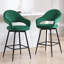Tabouret de comptoir pivotant rembourré de 25 po avec structure en métal (ensemble de 2)-562760718-562760712