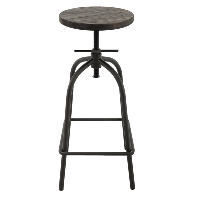 Izavier Swivel Adjustable Height Counter Stool with Metal Frame