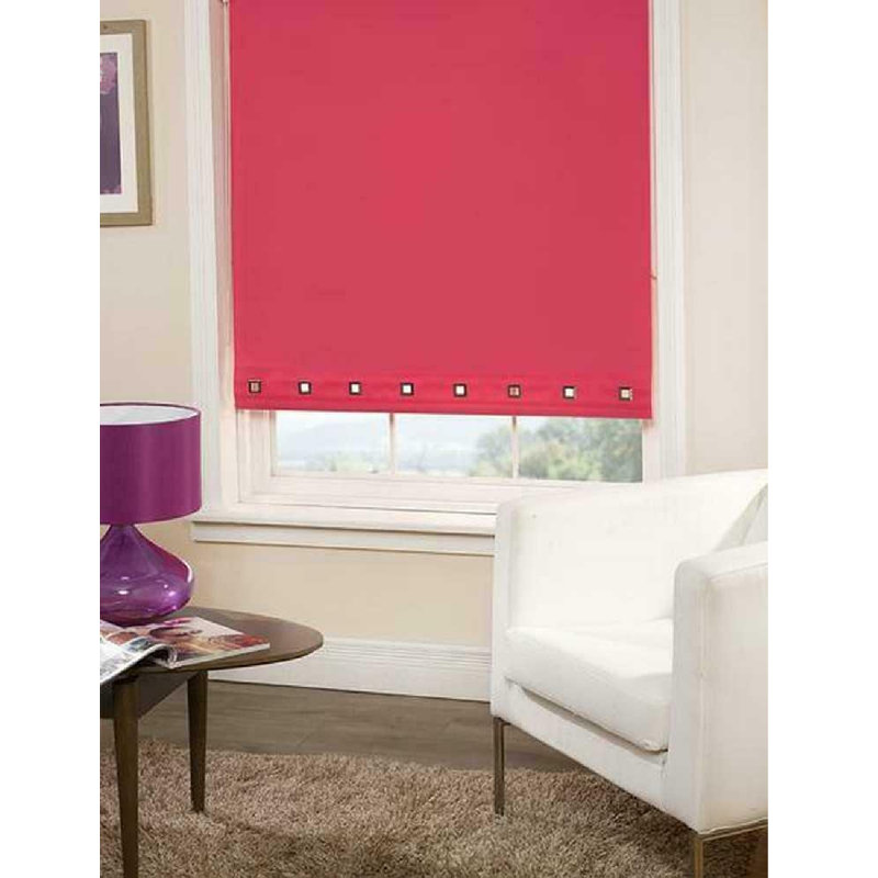 Blackout Roller Blind, 165 cm L x 90 cm W, Pink