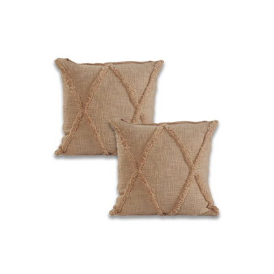  Square_Ox Bay Hand Woven Diamond Cotton Pillow