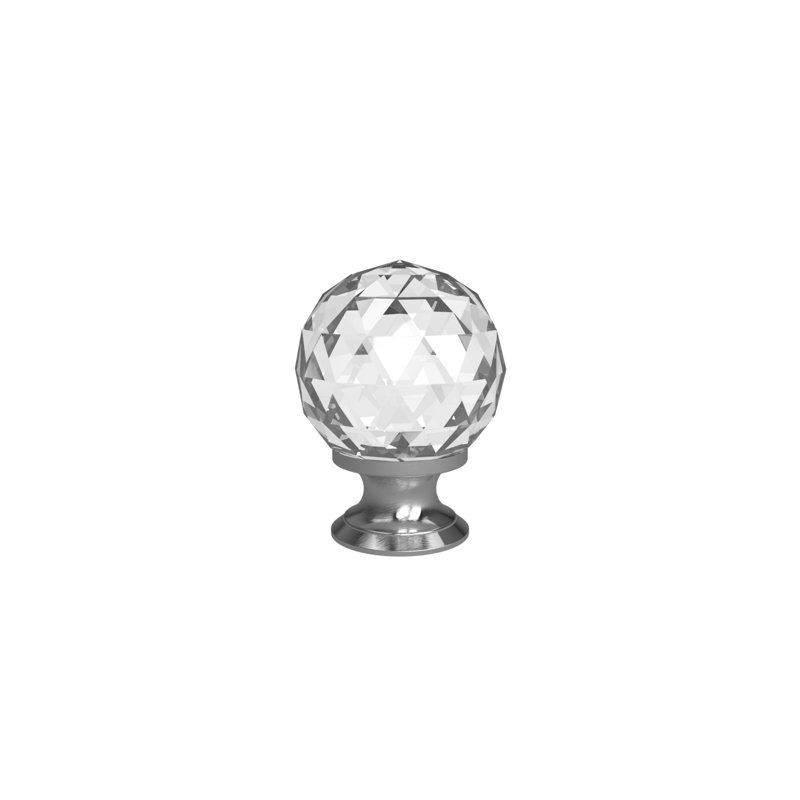 Galbaugh 40mm Diameter Round Knob, Satin Chrome