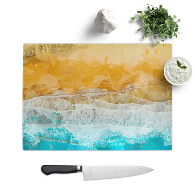 Tempered Glass Beach in the Canary Islands Spain Chopping Board