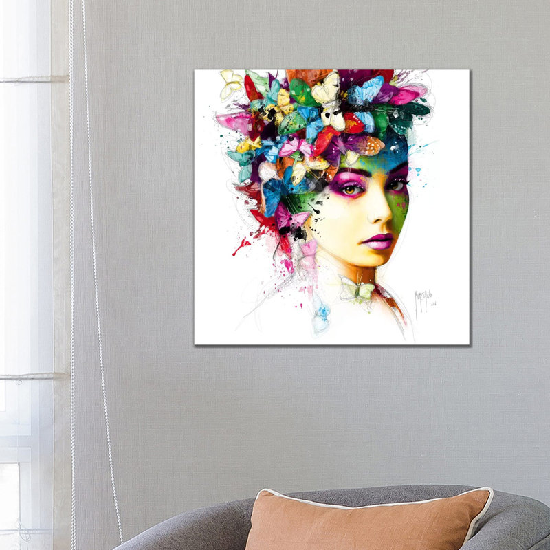L'effet Papillon by Patrice Murciano - Wrapped Canvas Gallery-Wrapped Canvas Giclée, 66.04 cm H x 66.04 cm W x 1.91 cm D