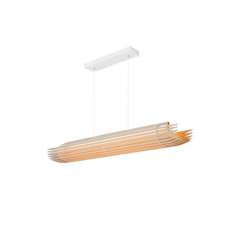 Lex 1 - Light LED Pendant, White, White Washed Oak